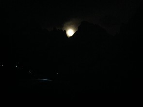 La Luna fra Camp. V.Strut e Vezzana